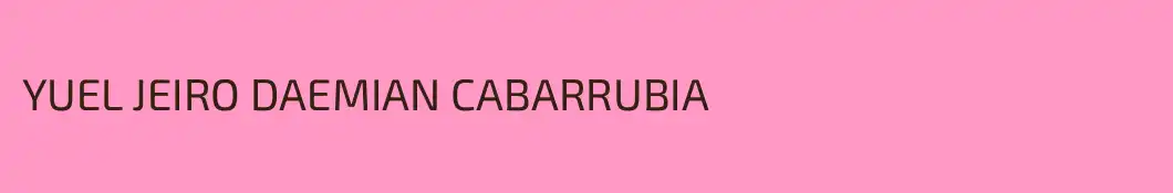 YUEL JEIRO DAEMIAN CABARRUBIA